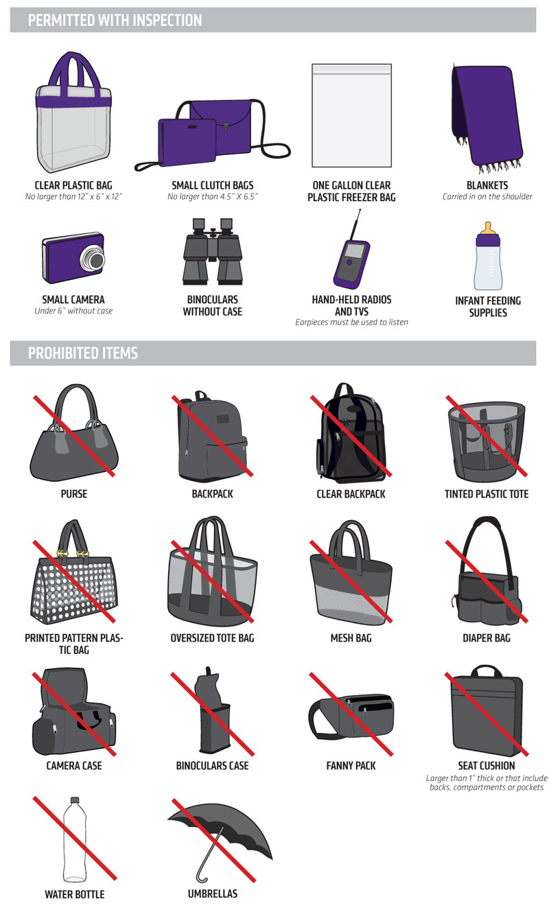 NFL bag policy.  Nfl bag, Stadium bag, Football bag